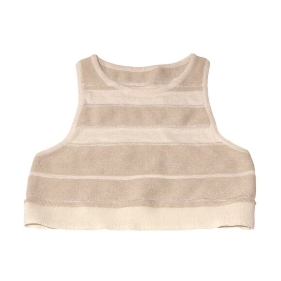 ALO Yoga Sport Play Knit Bra in Ivory Alabaster